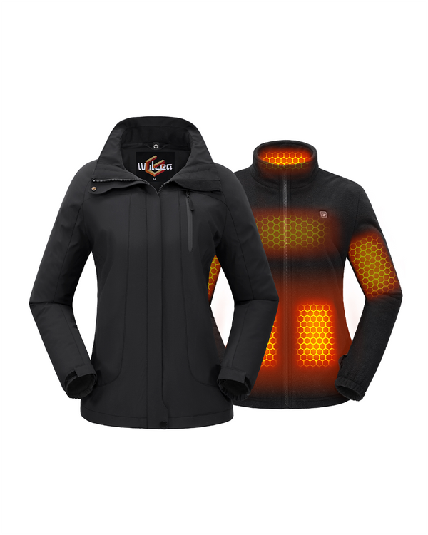 Women's Ski Heated Jacket 3-in-1 Suit