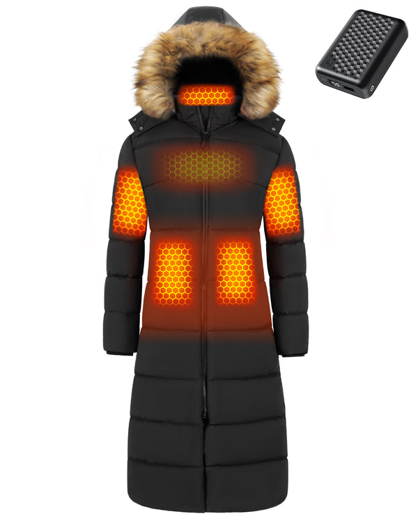 Women's Ultra Long Graphene Heated Jacket