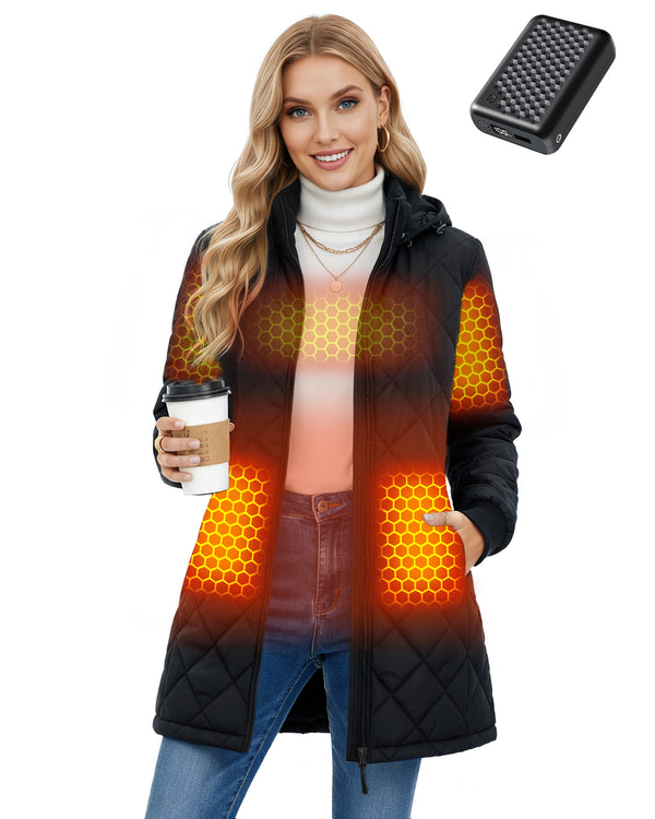 Women's Graphene Long Heated Jacket